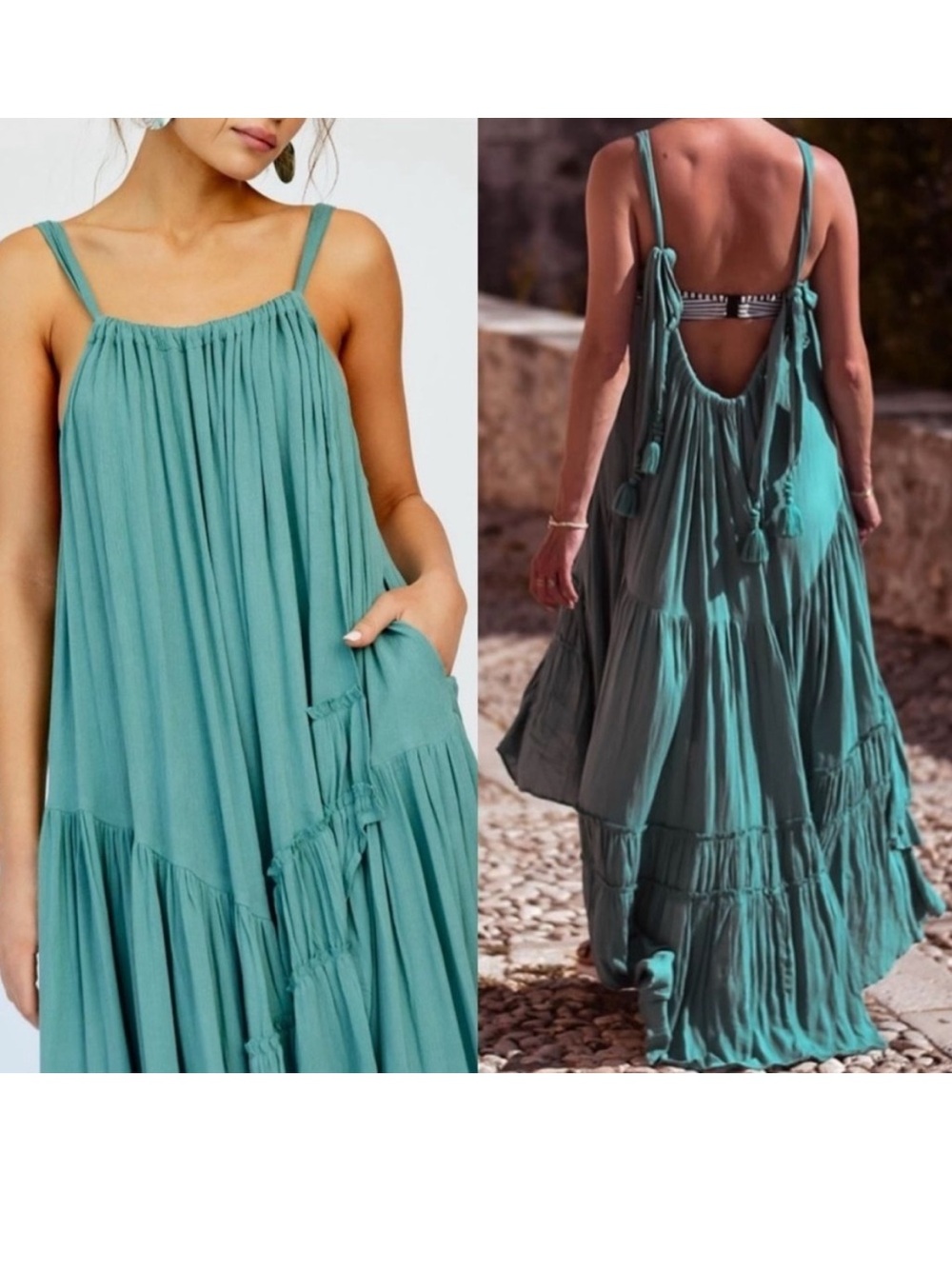 Free People Bare It All Maxi Dress XS